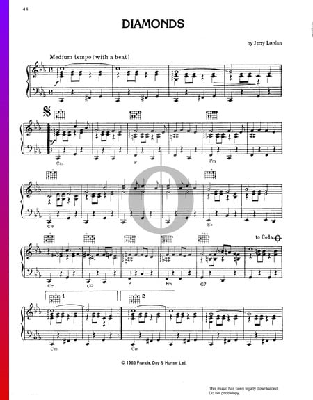 Diamonds Sheet Music