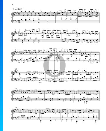 Suite No. 1 A Major, HWV 426: 4. Gigue Sheet Music