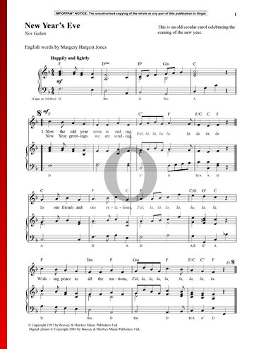 New Year's Eve Sheet Music