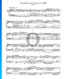 Prelude 4 C-sharp Minor, BWV 849