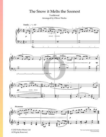 Snow It Melts The Soonest Musik-Noten