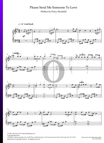 Please Send Me Someone To Love Sheet Music