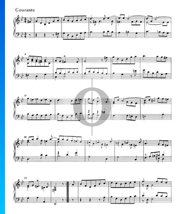 Suite g-Moll, HWV 452: 2. Courante Musik-Noten