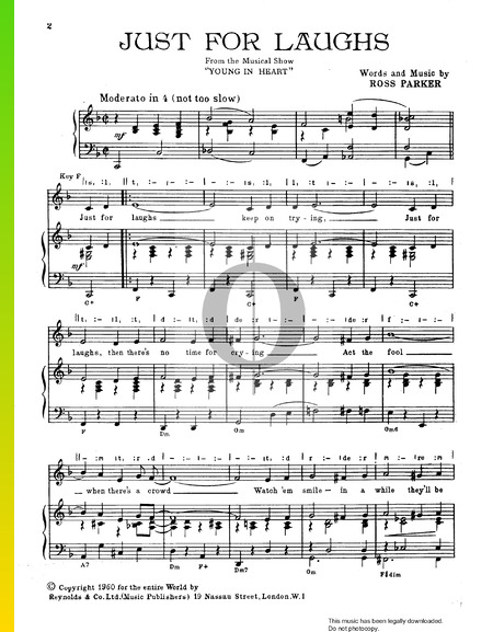 Just For Laughs Sheet Music