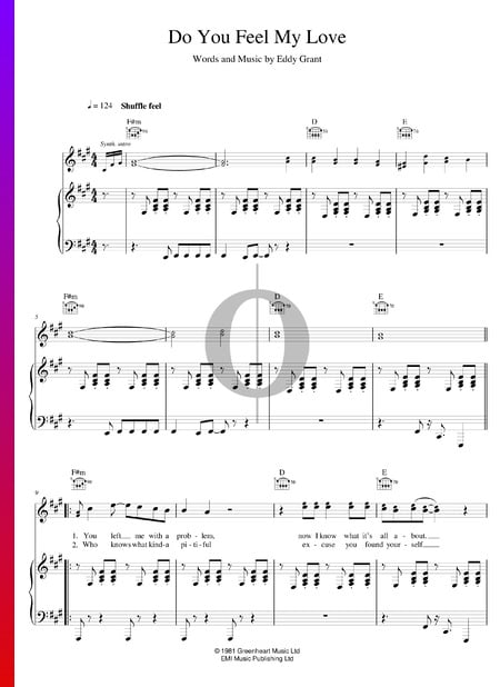 Do You Feel My Love Partitura