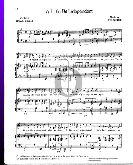 A Little Bit Independent Sheet Music