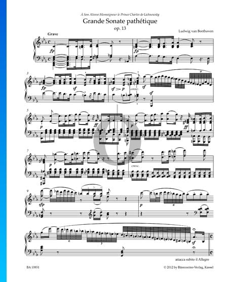 Grande Sonata pathétique, Op. 13: 1. Grave/Allegro di molto e con brio