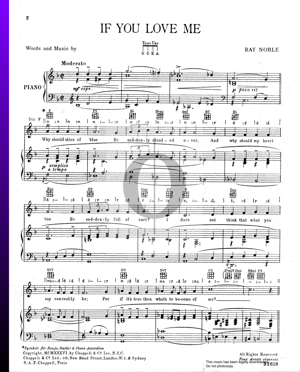 Tell me that you love me piano sheet music