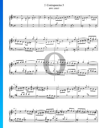 Contrapunctus 5, BWV 1080/5 Musik-Noten