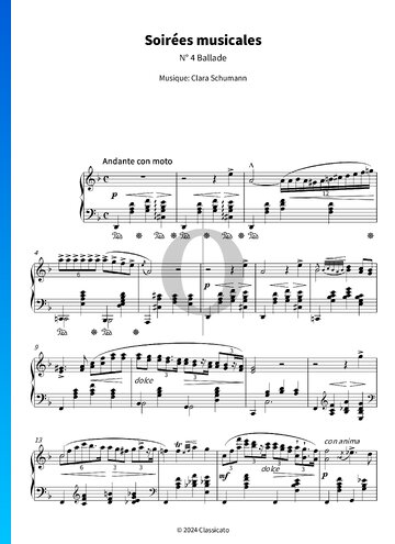 Soirées musicales, No. 4 Ballade Sheet Music