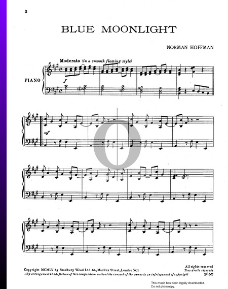 Blue Moonlight Sheet Music