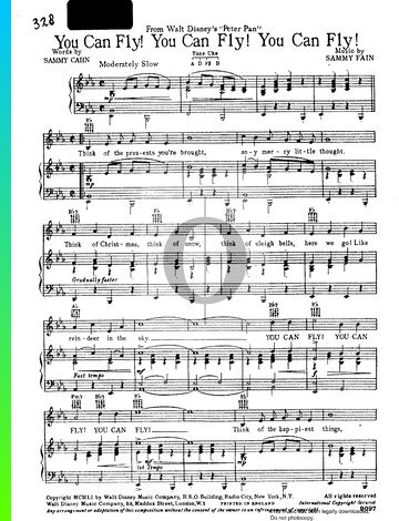 You Can Fly, You Can Fly Sheet Music