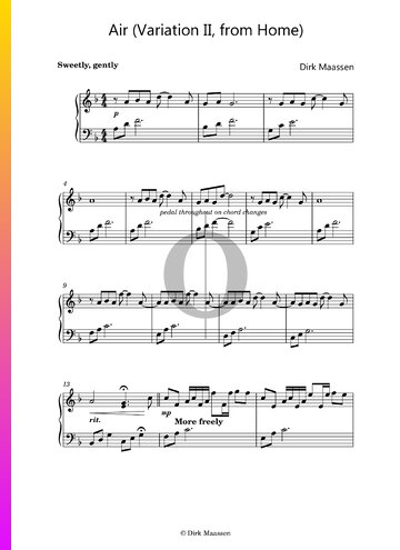 Air (Variation II, From Home) Partitura