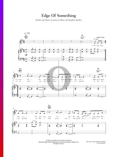 Edge Of Something Sheet Music