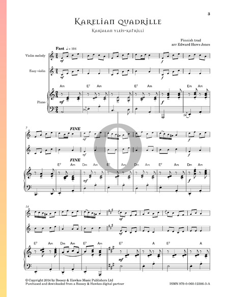 Karelian Quadrille Sheet Music