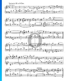 Variaciones Goldberg, BWV 988: Variación 22. a 1 clave