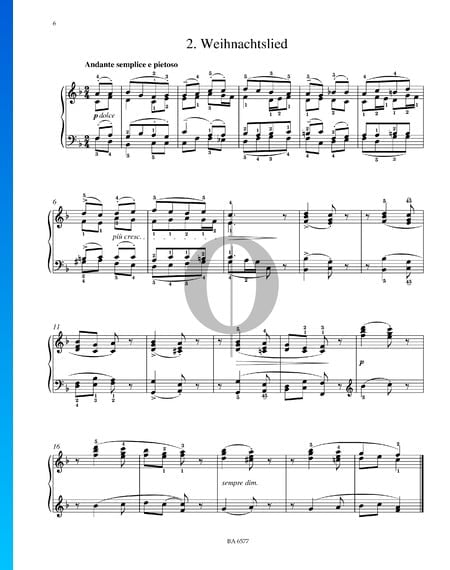 Christmas Song, S. 502 Sheet Music