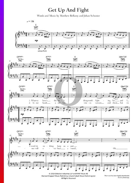 Get Up And Fight Musik-Noten