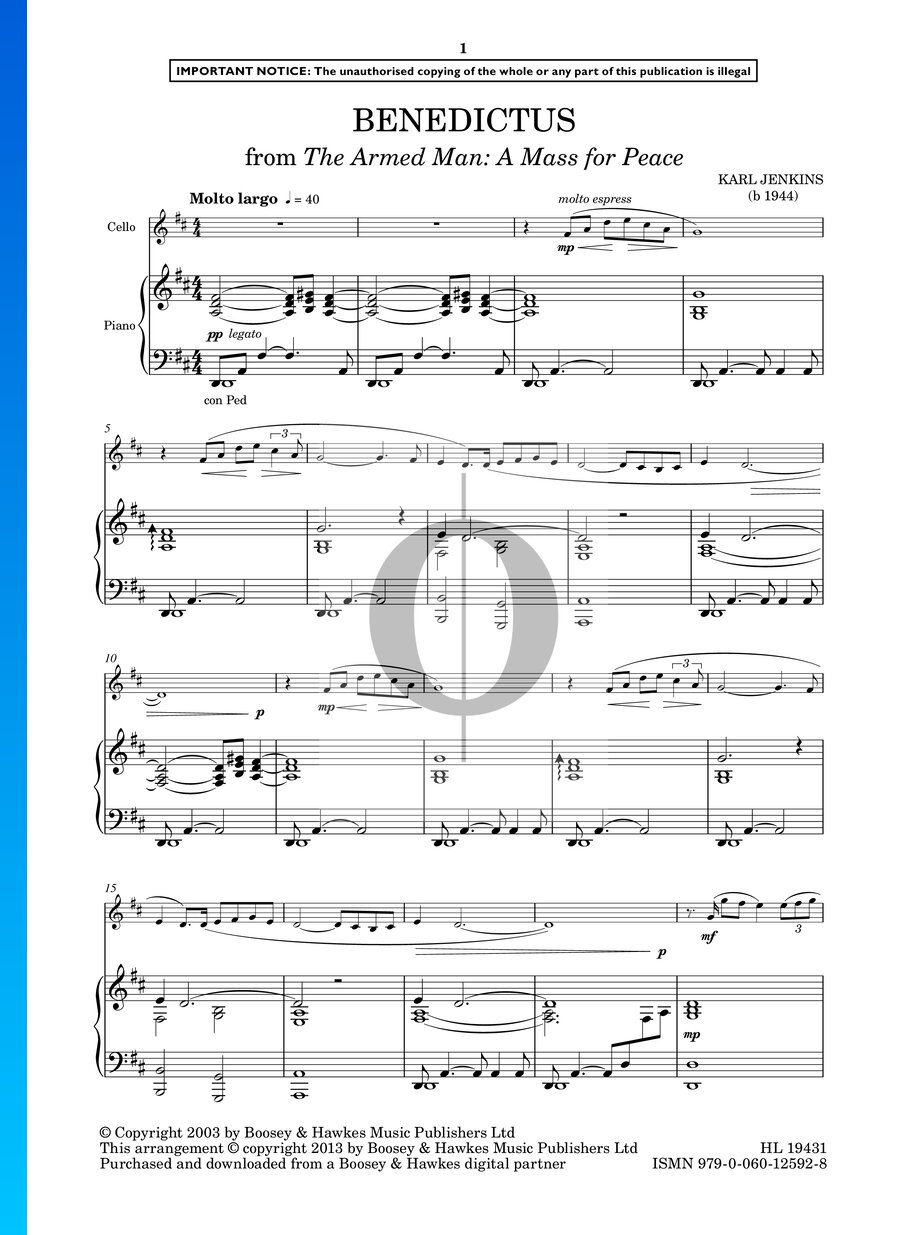 the-armed-man-a-mass-for-peace-12-benedictus-sheet-music-piano