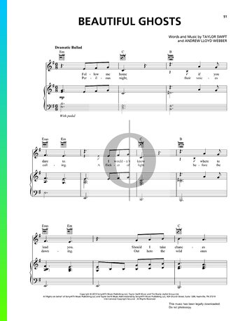 Beautiful Ghosts Sheet Music