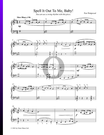 Spell It Out For Me Baby! Sheet Music
