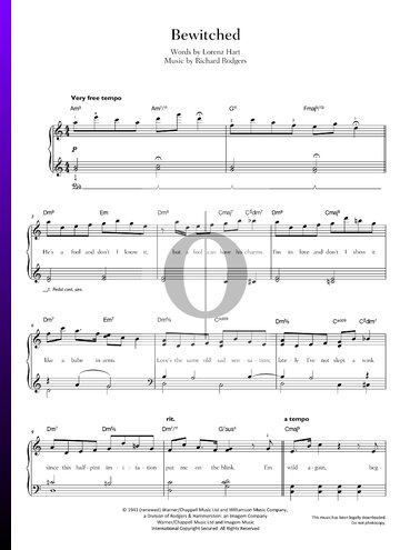 Bewitched Sheet Music
