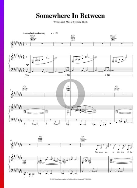 Somewhere In Between Sheet Music