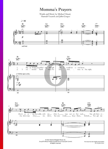 Momma's Prayers Sheet Music