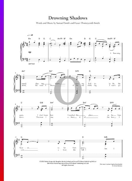 Drowning Shadows Musik-Noten