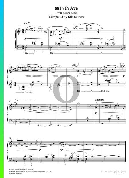 881 7th Avenue Partitura