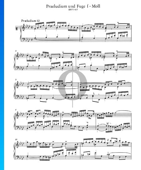 Prélude 12 Fa mineur, BWV 857