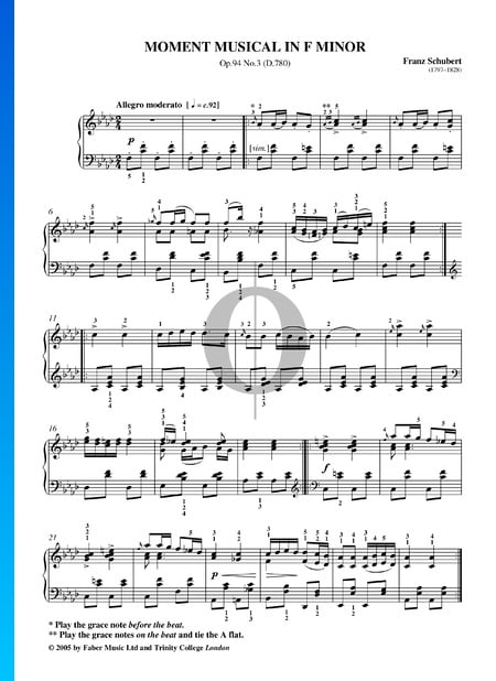 Moment Musical Fa mineur, Op. 94 No. 3 (D 780)
