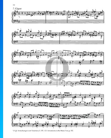Partita 6, BWV 830: 7. Gigue Musik-Noten