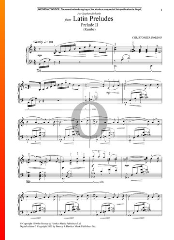 Latin Preludes 1: Prelude 2 (Rumba) Sheet Music