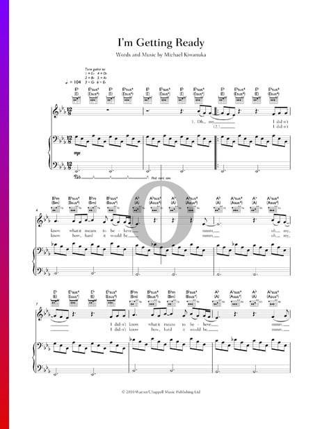 I'm Getting Ready Sheet Music