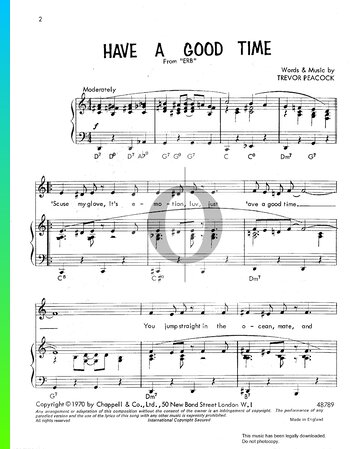 Have A Good Time Musik-Noten