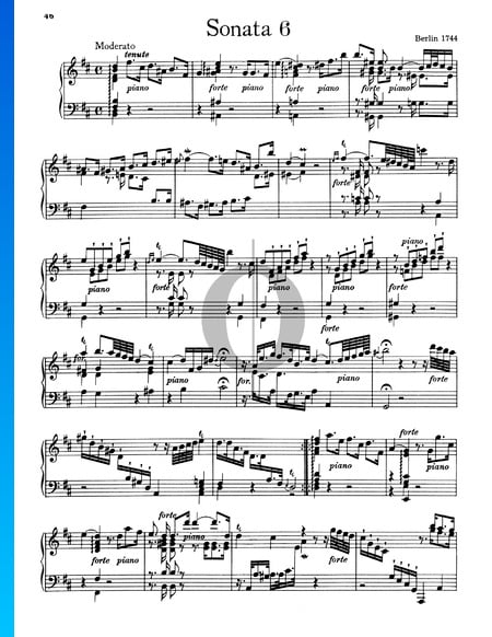 Sonate Nr. 6, Wq 49: 1. Moderato