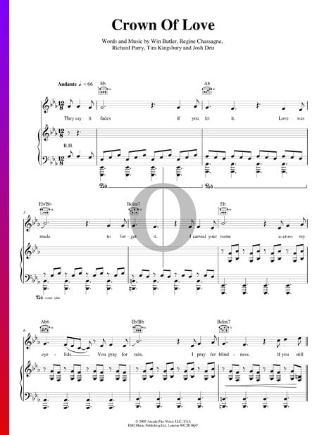 Crown Of Love Partitura