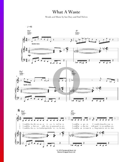What A Waste Sheet Music