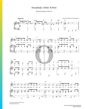 Everybody's Doin' It Now Sheet Music