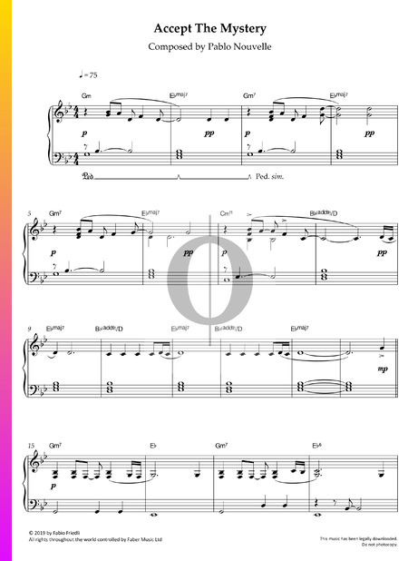 Accept The Mystery Sheet Music