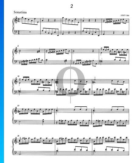 Sonatina a-Moll, HWV 584 Musik-Noten