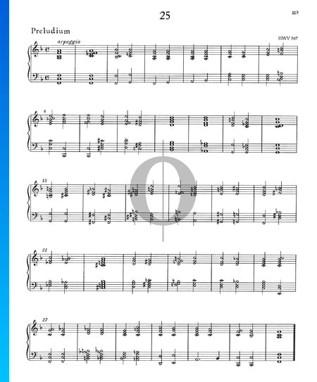 Präludium F-Dur, HWV 567 Musik-Noten