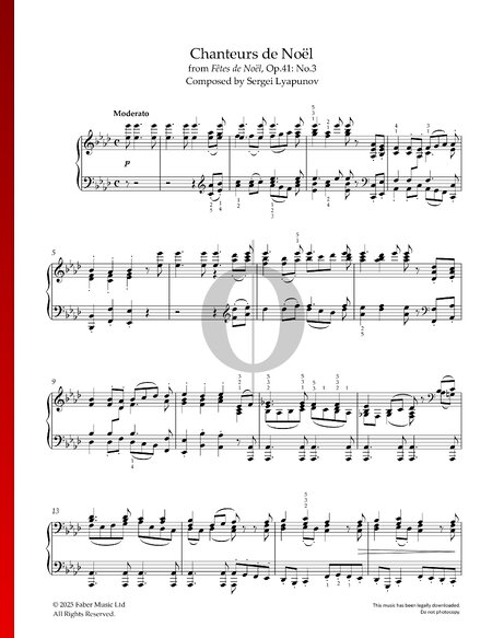 Fêtes de Noël, Op. 41 No. 3: Chanteurs de Noël