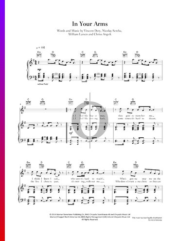 In Your Arms Sheet Music