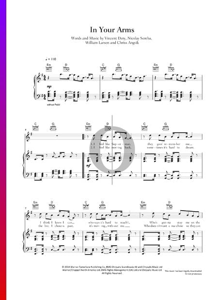 In Your Arms Musik-Noten