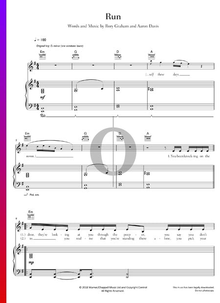 Run Sheet Music