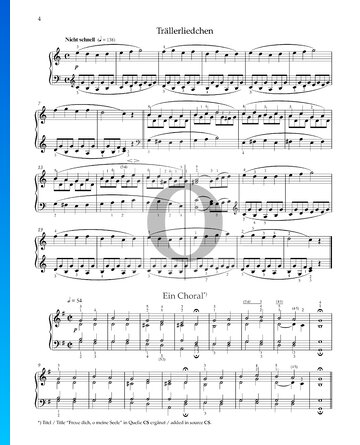 Chorale, Op. 68 No. 4 Spartito