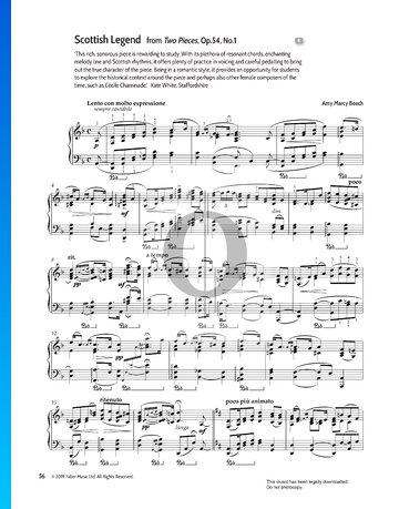 Two Pieces Op.54, No.1 Scottish Legend Musik-Noten