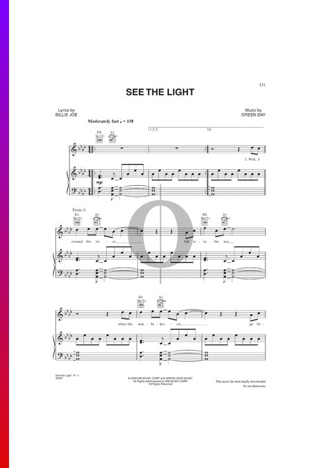 See The Light Musik-Noten